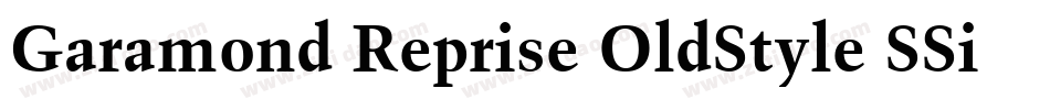 Garamond Reprise OldStyle SSi Bold Small Caps字体转换